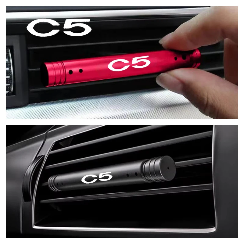 Perfume Fragrance Logo - น้ำหอมปรับอากาศในรถยนต์สำหรับ Citroen C5 พร้อมคลิปหนีบช่องแอร์ กลิ่นหอมจากน้ำมันหอมระเหย พร้อมอุปกรณ์เสริม