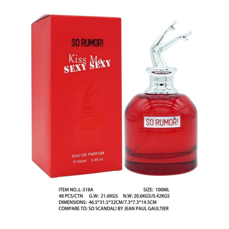 Perfume Fragrance Vanilla - น้ำหอมผู้หญิงสุดหรู 100 มล. กลิ่นติดทนนาน ขวดทรง Scandal
