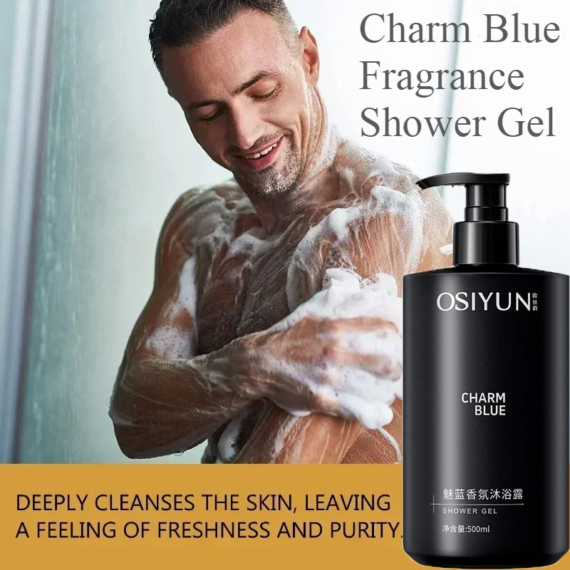 Perfume Fragrance Moisturizer - 500ml Charm Blue Fragrance เจลอาบน้ํา Men's