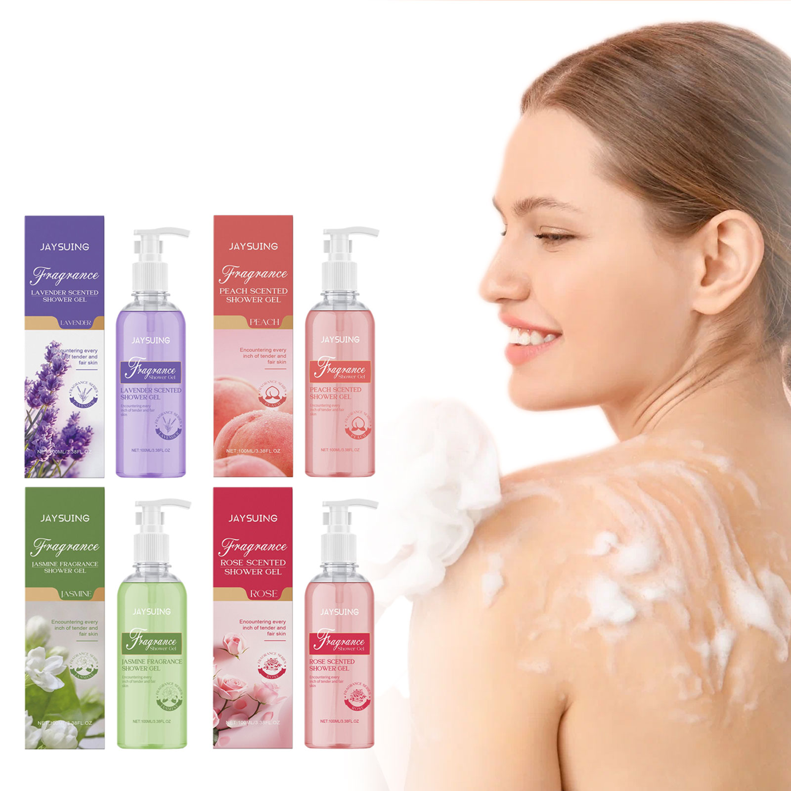 Perfume Fragrance Lotion - น้ำหอมเจลอาบน้ำมีกลิ่นหอมอาบน้ำโลชั่นที่ขัดผิวอาบน้ำเรียบเนียนทำความสะอาดล้ำลึกมีกลิ่นหอมยาวนาน
