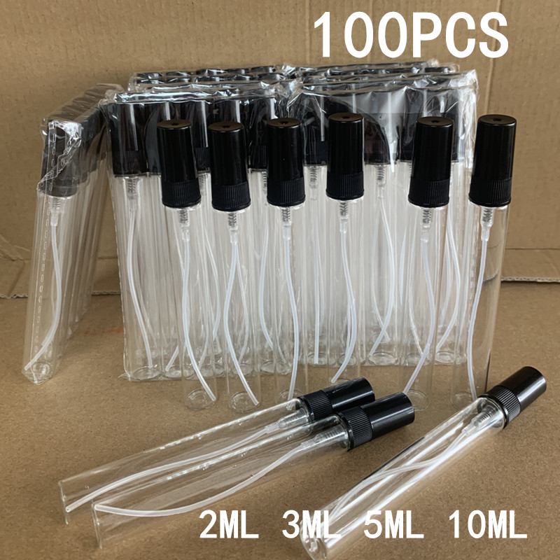Perfume Quality Fragrance Oils - 5/100PCS ชุดขวดน้ำหอมแก้วคุณภาพสูงขนาดเล็ก 2ML-10ML แบบพกพาขวดสเปรย์สำหรับเดินทางตัวอย่างขวดย่อยสำหรับน้ำมันหอมระเหย