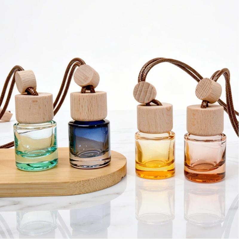 Perfume Fragrance Essential Oil - ขวดน้ำมันหอมระเหยแบบจี้กลมขนาดเล็ก สำหรับปรับอากาศในรถยนต์ น้ำหอมตกแต่ง