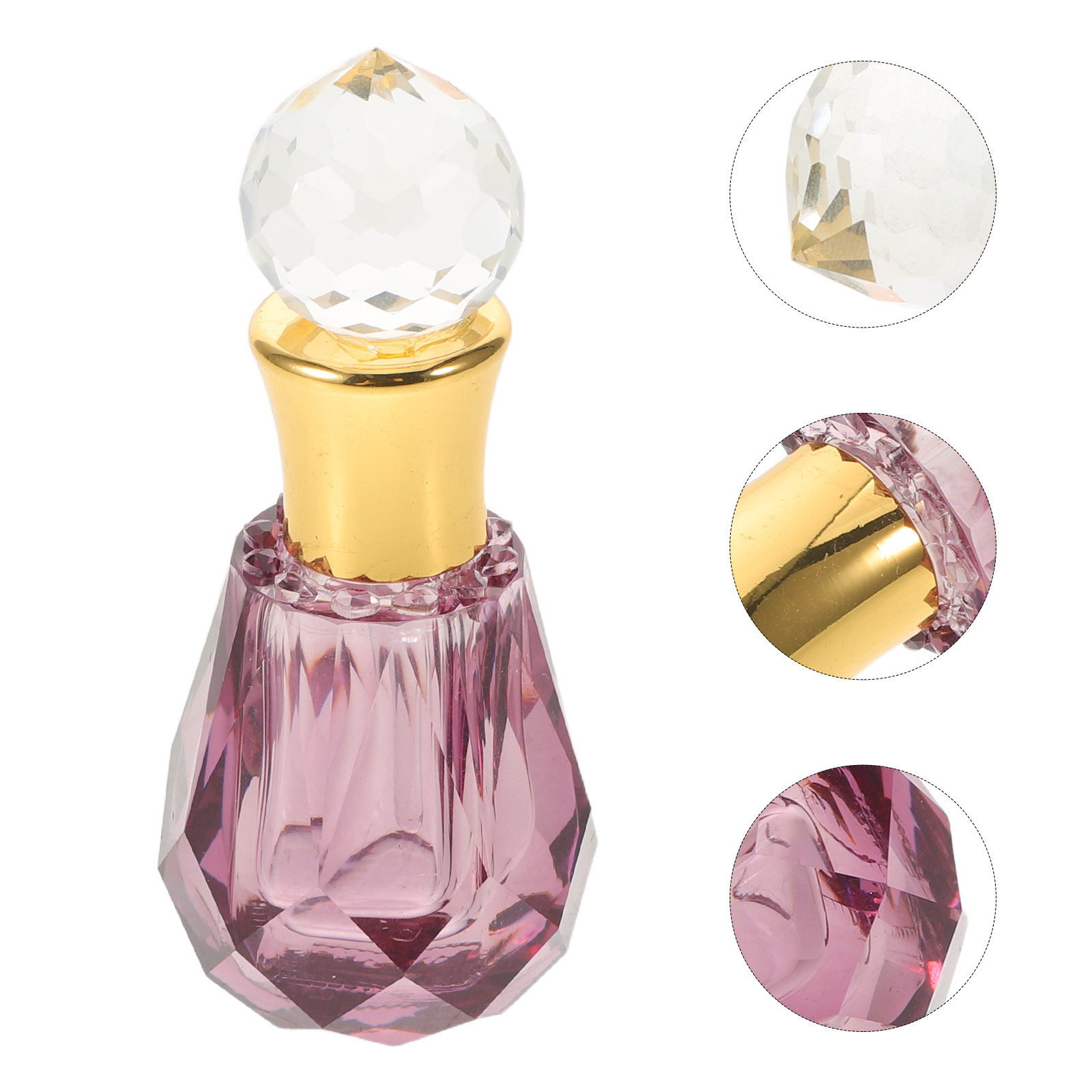 Perfume Fragrance Essential Oil - ขวดน้ำหอมเปล่าขนาด 6 มล. พร้อมหัวหยด ขวดน้ำมันหอมระเหยแบบเติมได้ ขนาดพกพา
