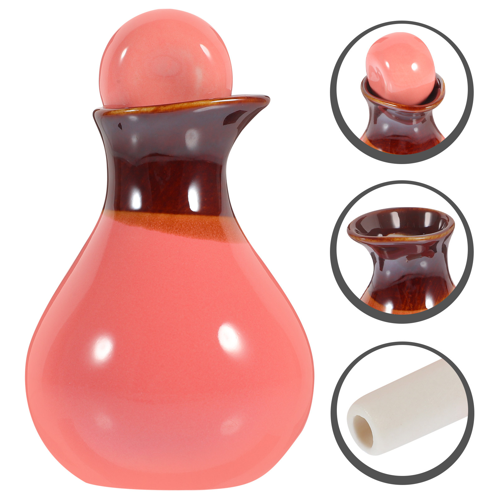 Perfume Fragrance Lotion - ชุดขวดเซรามิกสำหรับน้ำมันหอมระเหยแบบเติมได้ ภาชนะบรรจุน้ำหอมแบบพกพา ป้องกันการรั่วซึม เหมาะสำหรับการเดินทางและใช้ในบ้าน