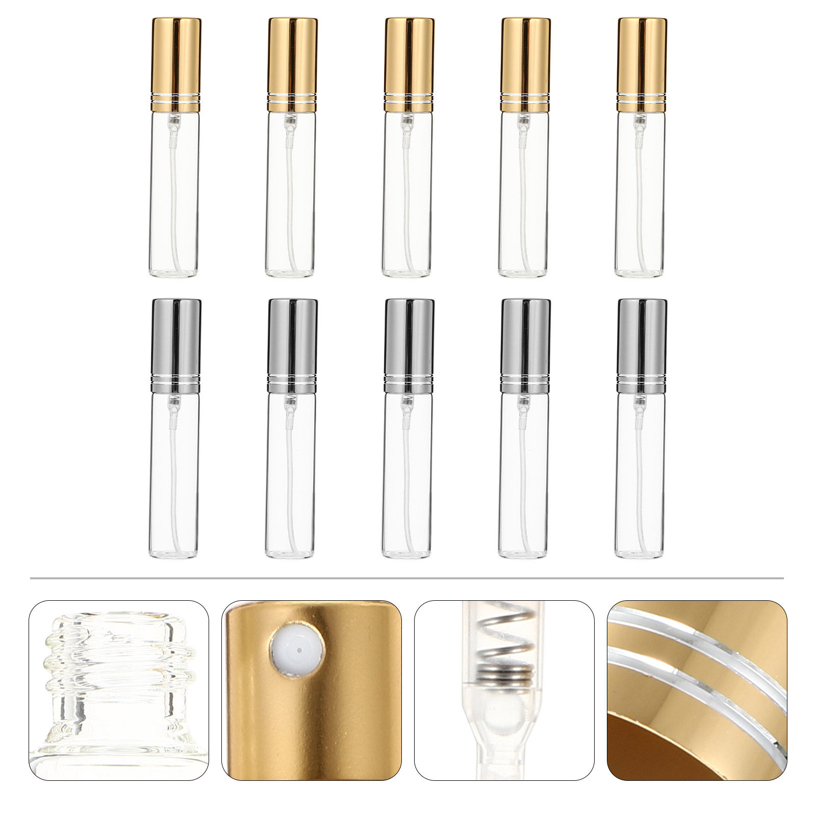 10 ชิ้น ขวดน้ำหอมแก้วใสคุณภาพส - Perfume Quality Fragrance Oils บทวิจารณ์และราคา