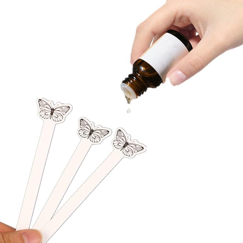 กระดาษทดสอบน้ำหอมรูปผีเสื้อ 10 - Perfume Fragrance Essential Oil บทวิจารณ์และราคา