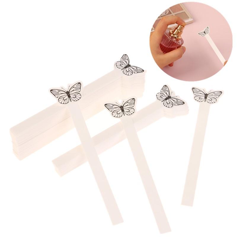 กระดาษทดสอบน้ำหอมรูปผีเสื้อ 10 - Perfume Fragrance Essential Oil บทวิจารณ์และราคา