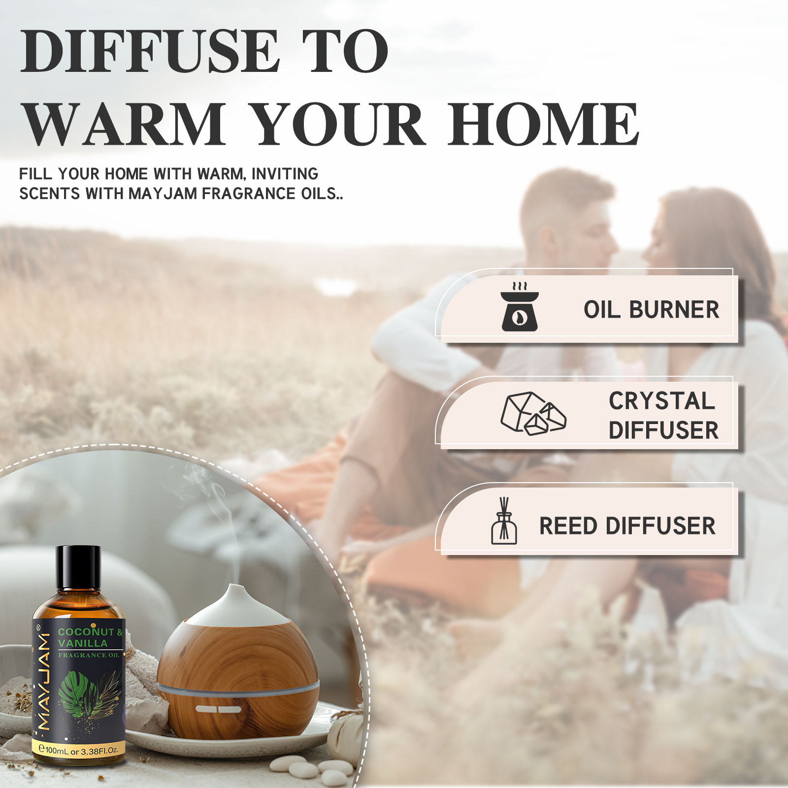MAYJAM น้ำมันหอมระเหยกลิ่นมะพร - Amber Musk Oil บทวิจารณ์และราคา