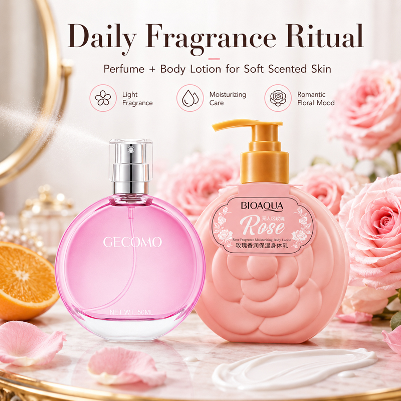 ชุดน้ำหอมสำหรับผู้หญิง GECOMO  - Perfume Fragrance Lotion บทวิจารณ์และราคา