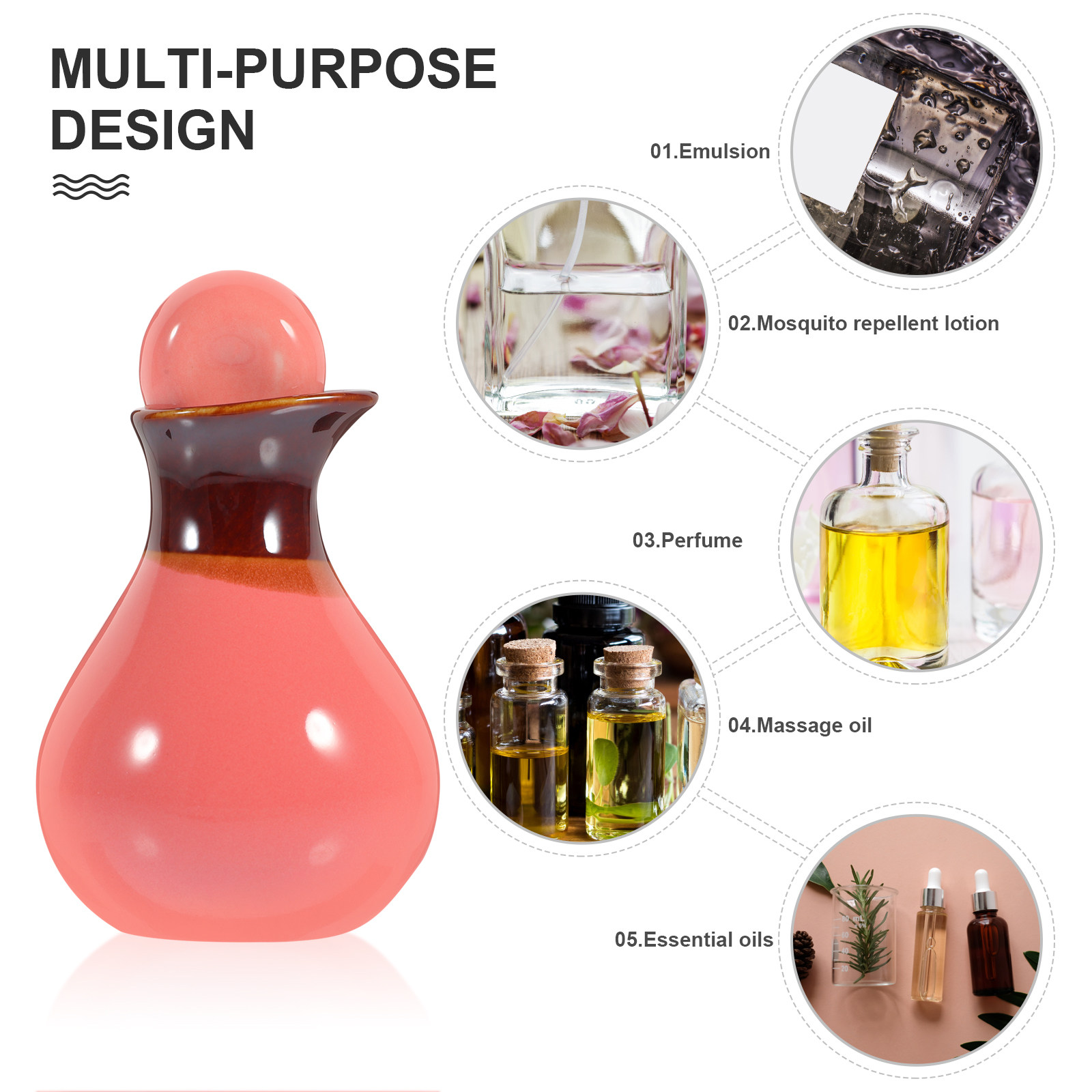 ชุดขวดเซรามิกสำหรับน้ำมันหอมระ - Perfume Fragrance Lotion บทวิจารณ์และราคา